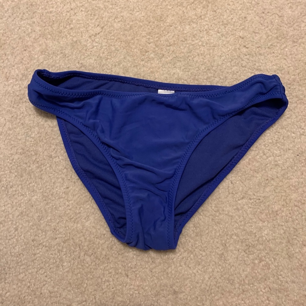 Blue bikini bottoms
